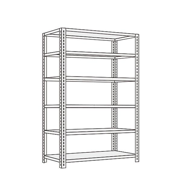 サカエ ショップラック 6段 業務用棚 店舗什器 幅1800×奥行600×高さ