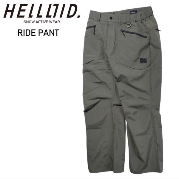 ◎ HELLOID RIDE PANTS OLIVE Lサイズ ヘルロイド スノボウェア 3L