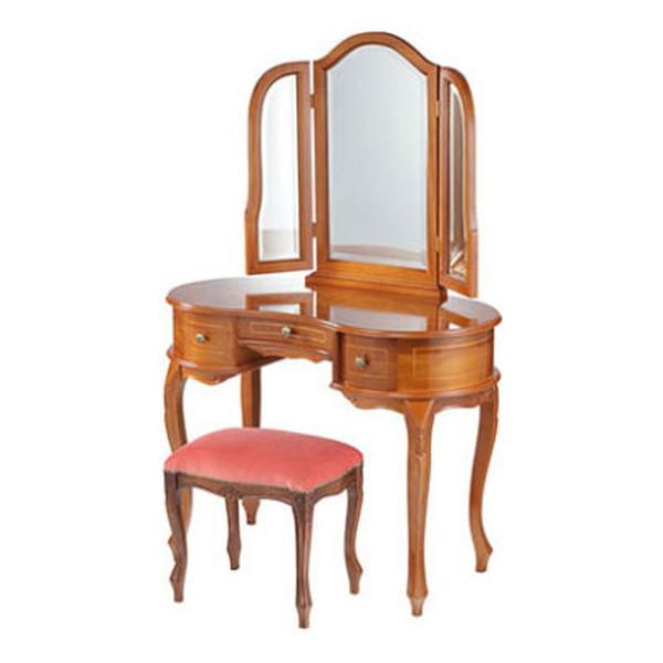 MUSTBUY ヴェローナクラシック 猫脚象嵌ドレッサー&スツール イタリア