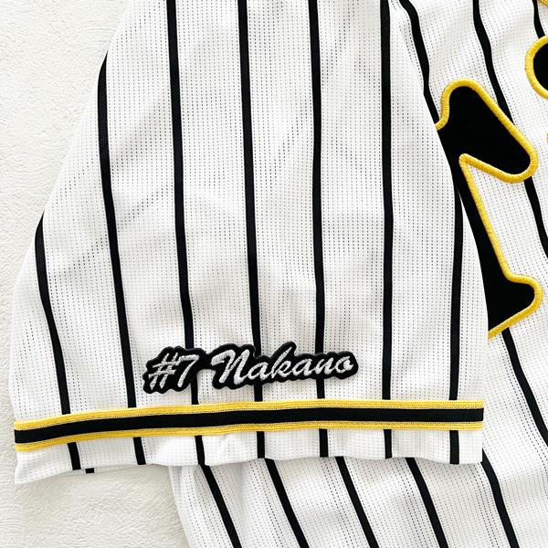 納期注意】阪神 タイガース 刺繍ワッペン #7 中野 ナンバー/中野拓夢