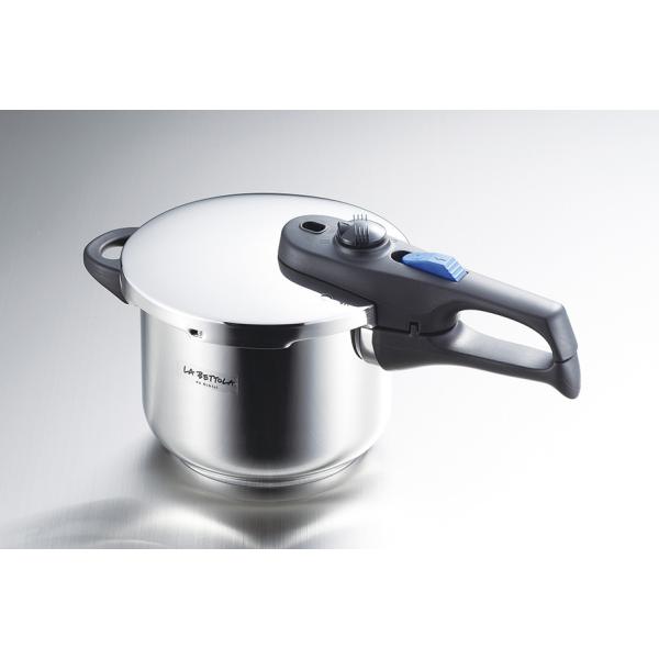 圧力鍋 「ラ・ベットラ」 ステンレス圧力鍋3.2L レシピ付(LB-157)18cm