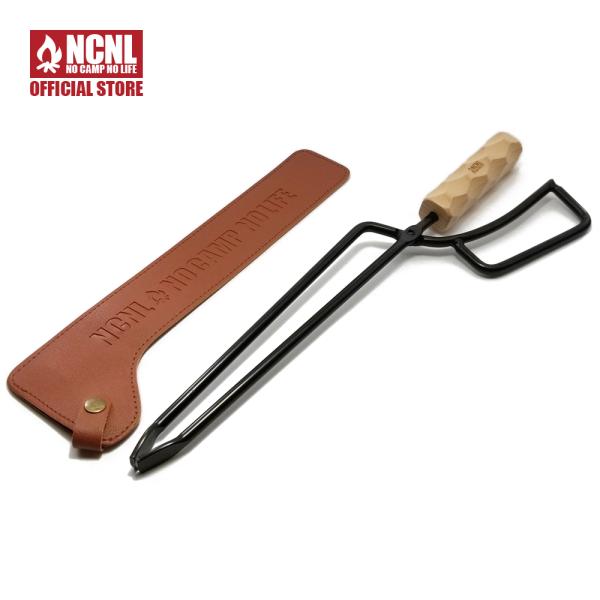 NCNL NO CAMP LIFE 薪ばさみ トング 炭ばさみ 火ばさみ 木製ハンドル
