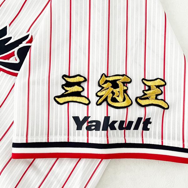 メール便送料無料】東京ヤクルトスワローズ 刺繍ワッペン 三冠王/村上