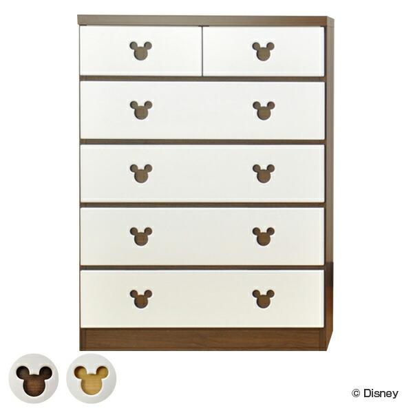 Disney（ディズニー） チェスト 5段 ショコラ・ミッキー 日本製 幅75cm