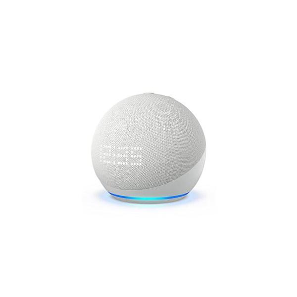Echo Dot 第5世代 時計付き グレーシャーホワイト : らいぶshop - 通販