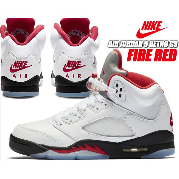 Jordan NIKE AIR JORDAN 5 RETRO (GS) FIRE RED true white/fire red