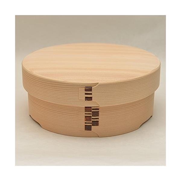 おひつ 3合浅型脚付 栗久 曲げわっぱ 隅丸加工 白木 国産 日本製 お櫃