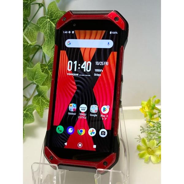 TORQUE 5G KYG01 au SIMフリー レッド 赤 判定〇 タフスマホ ROM 128GB