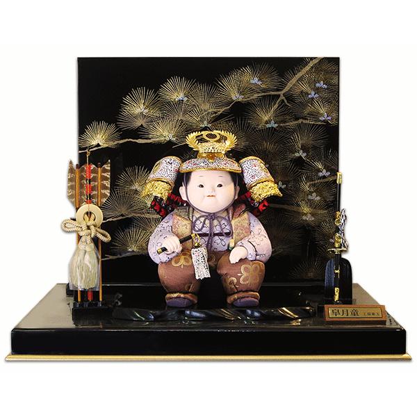 五月人形 皐月童 木目込み人形 工房東玉 倭 コンパクト 可愛い 子供