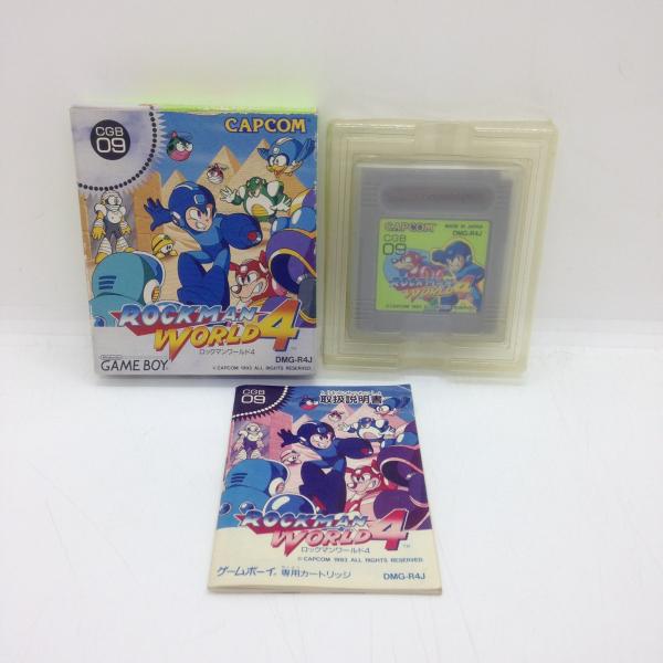 ロックマンワールド4/ゲームボーイ(GB)/箱・説明書あり : MEIKOYA