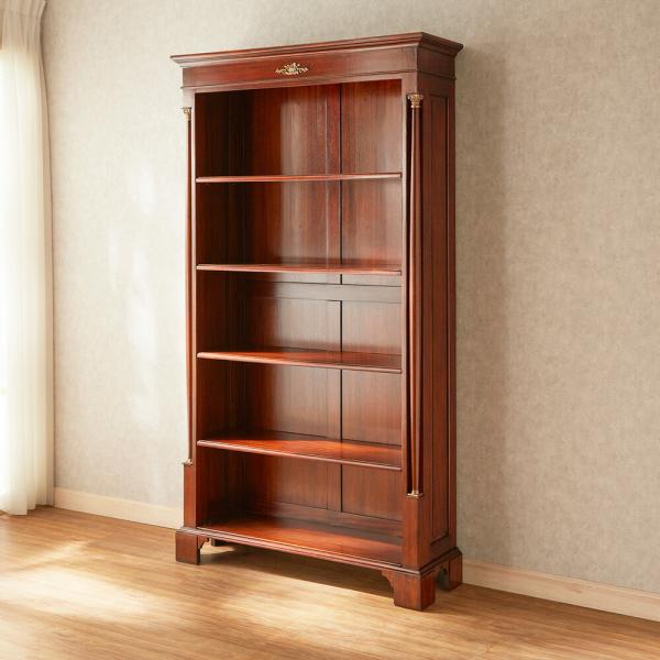 英国アンティークスタイル サーペンタインフロント 猫脚 飾り棚 is2