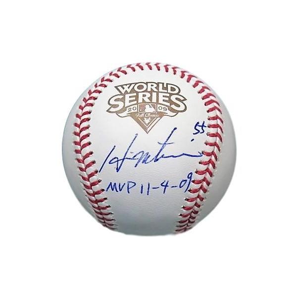 松井秀喜直筆サイン2009年ワールドシリーズMVP日付書込公式ボール