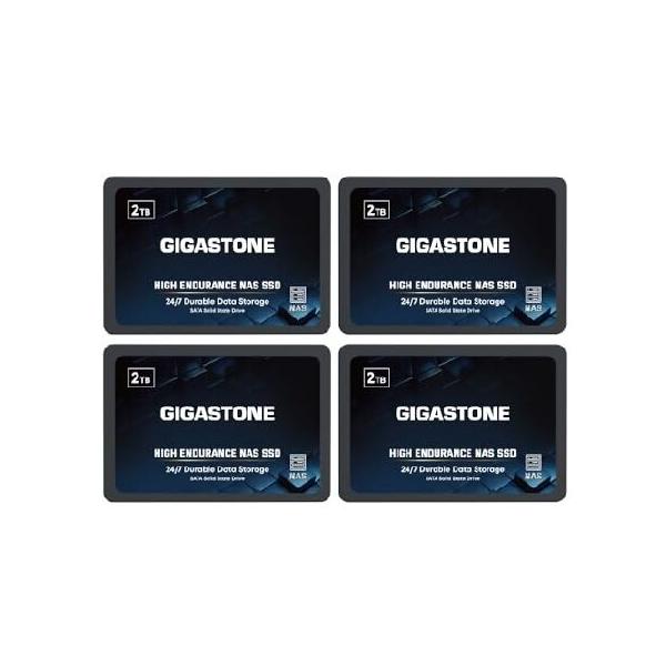 並行輸入 【NAS SSD 御勧め】GIGASTONE 2TB NAS (4パック) TLC 3D NAND
