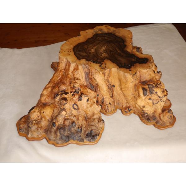 黒柿飾り台 銘木 国産 コブ 木の宝石 木製 黒柿 花台 玄関 床の間 希少