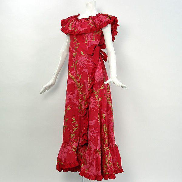 プリンセス カイウラニ・ファッション フリルドレス レイ柄 赤