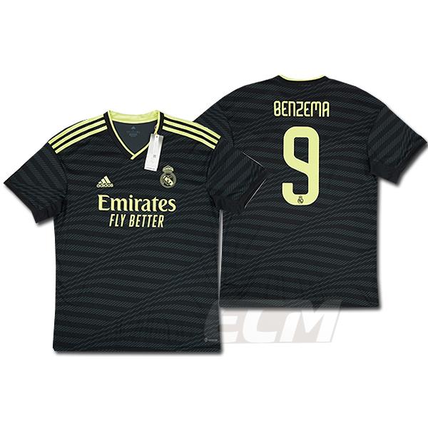 予約ECM32】【国内未発売】レアルマドリード サード 半袖 9番 ベンゼマ