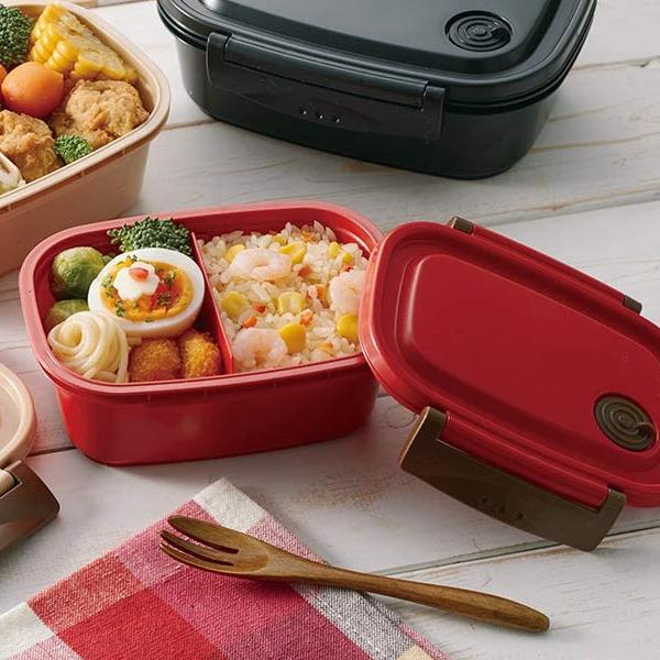 在庫限り)スケーター ラク軽 軽い 弁当箱 M レンジ対応 550ml レッド