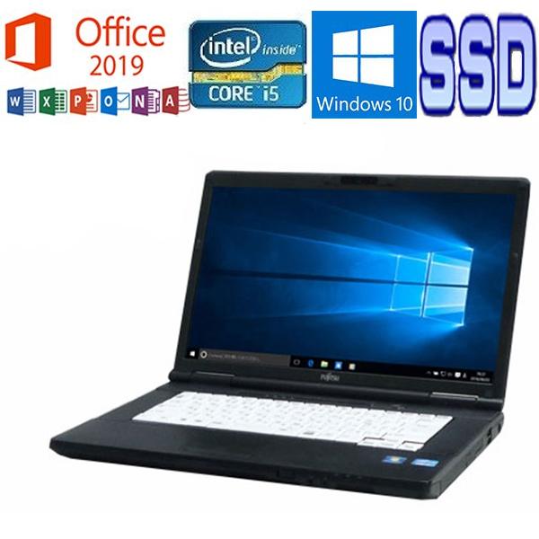 LIFEBOOK 中古パソコン 富士通A572/E Microsoft Office 2019 Win 10