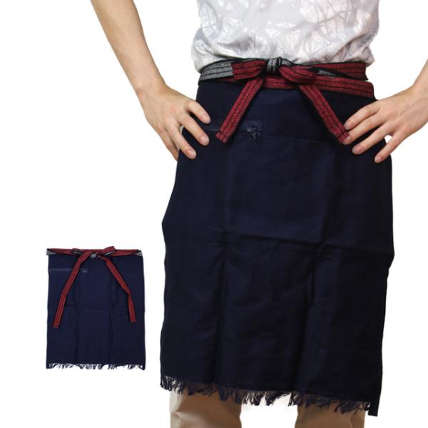 前掛け 帆前掛け ポケット付 酒屋さんや八百屋さんみたいな丈夫な作業