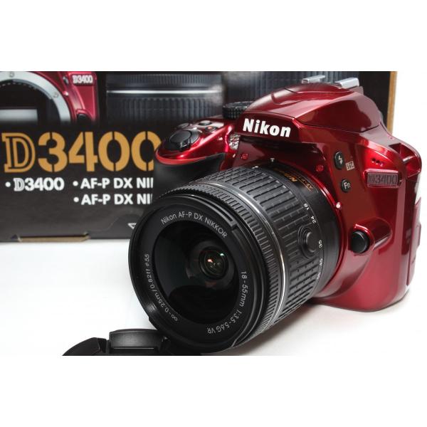 ニコン（Nikon） 一眼レフ D3400 レンズキット レッド 新品SDカード