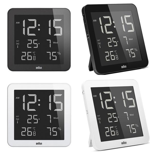 BRAUN（ブラウン） 選べる2カラー 掛け時計 置き時計 電波機能