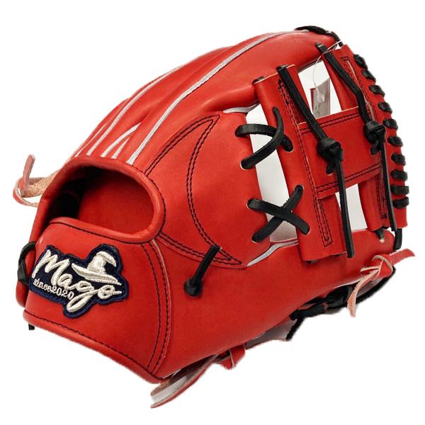 Mago マーゴ 硬式グローブ 内野手用 右投げ 限定町田モデル MSR‐H01 赤