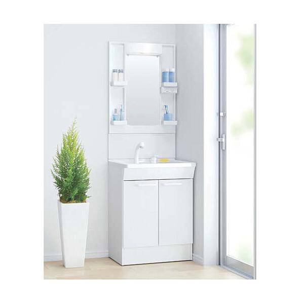 TOTO 洗面台 Vシリーズ 幅600 高さ1800 両開き ホワイト LED1面鏡