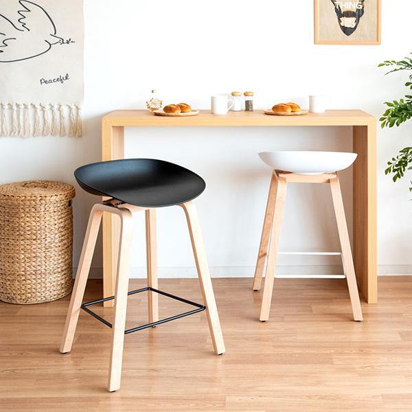 宮武製作所 カウンターチェア 木製 70cm 北欧 カウンター椅子