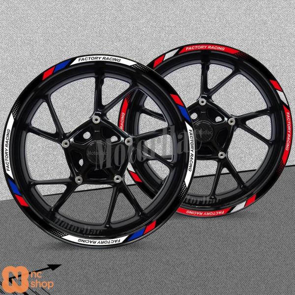 並行輸入品】 バイク用反射ホイールステッカー デカール 10/12/17/18