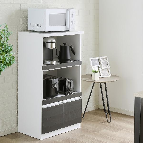 ニトリ（NITORI） 幅57.5cm 家電たっぷりレンジボード (扉タイプ 幅