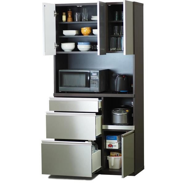 ニトリ（NITORI） 幅90.5cm スタイリッシュなコンパクトキッチンボード