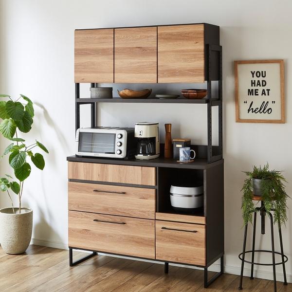 ニトリ（NITORI） ヴィンテージテイストの完成品キッチンボード (120