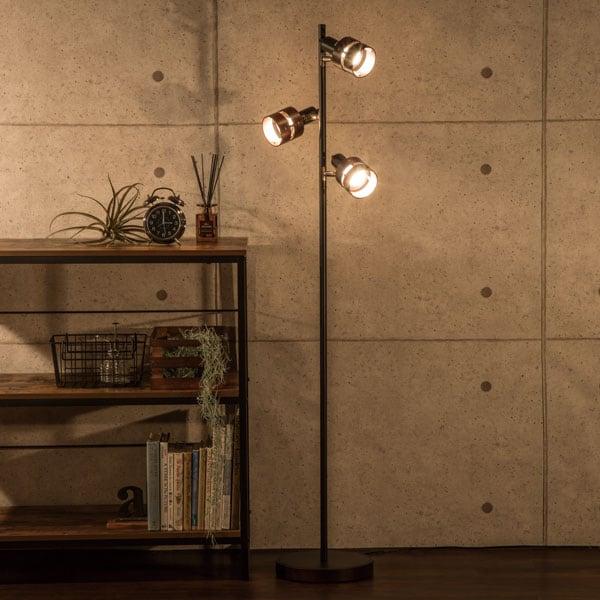 ニトリ（NITORI） フロアランプ 3灯 調光 間接照明 電気スタンド