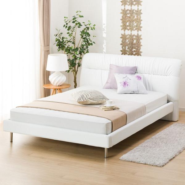 ニトリ（NITORI） ベッド ダブル ベッドフレーム(サラス/WH) : ニトリ