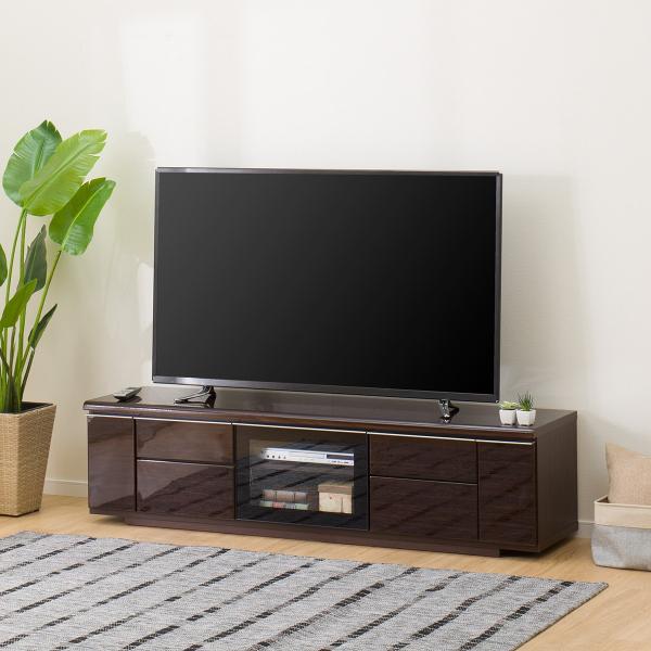 ニトリ（NITORI） 幅175 光沢のある木目模様が美しいローボード