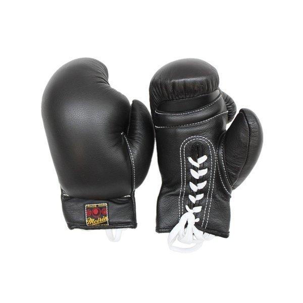 日本拳法グローブ(黒) 8オンス 紐式 (日本拳法) N-18 : 日本刀販売の