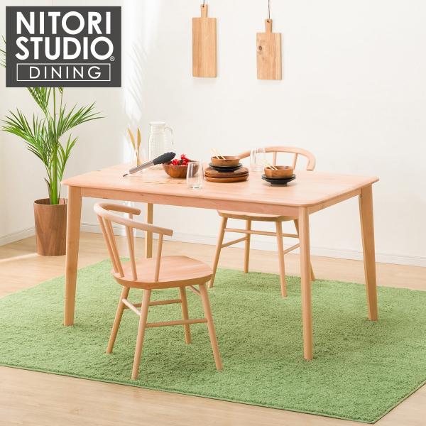 ニトリ（NITORI） ダイニングテーブル3点セット(NコレクションT-01 135