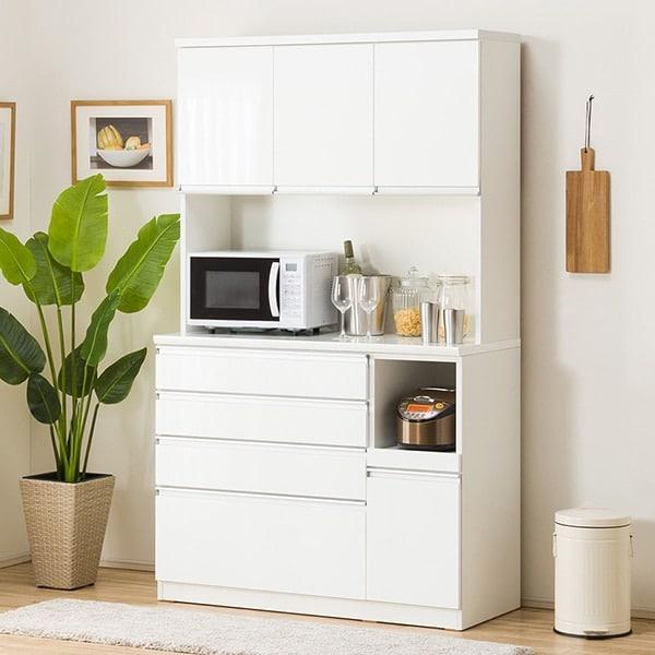 ニトリ（NITORI） 幅120cm キッチンボード( レジューム120-2TF-H WH