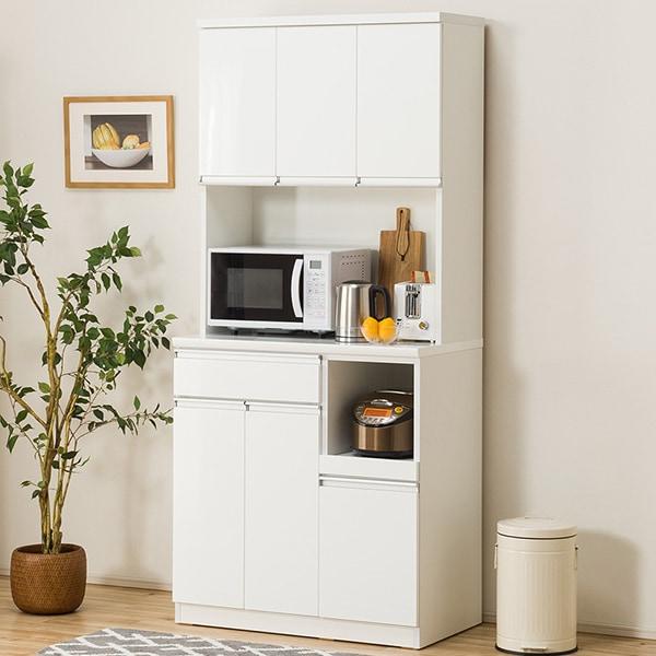 ニトリ（NITORI） 幅90 キッチンボード(レジューム 90TF-H WH/90TH-R