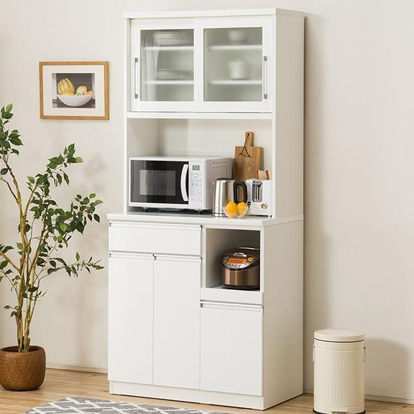 ニトリ（NITORI） 幅90 キッチンボード(レジューム 90TG-S WH/90TH-R