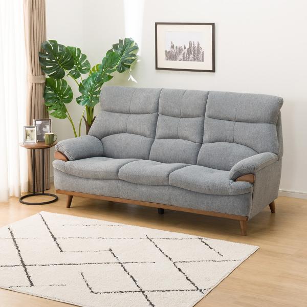 ニトリ（NITORI） 布張り3人掛けソファ(PD02-2 GY) : ニトリ Yahoo!店