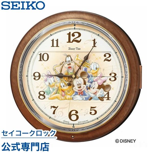 花柄ミッキー電波掛時計 直径30cm SEIKO（セイコー） 送料無料