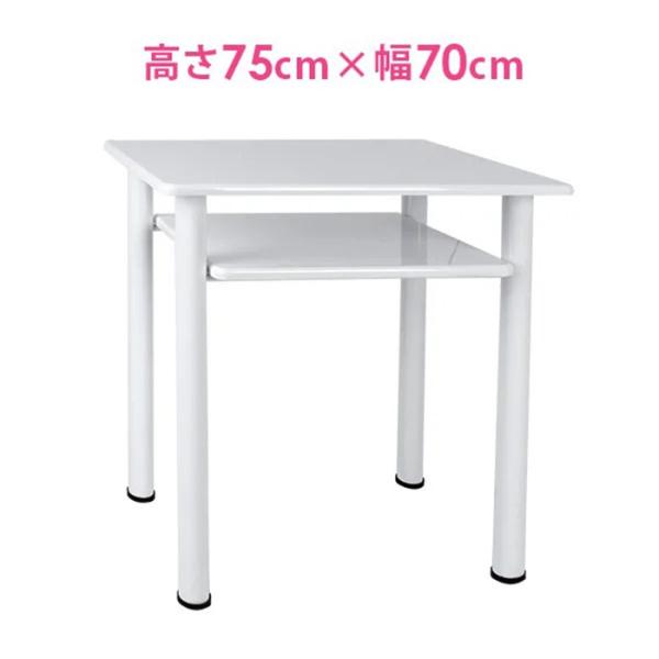 7BEAUTY（7ビューティー） ネイル テーブル 2口コンセント付 幅70×奥行