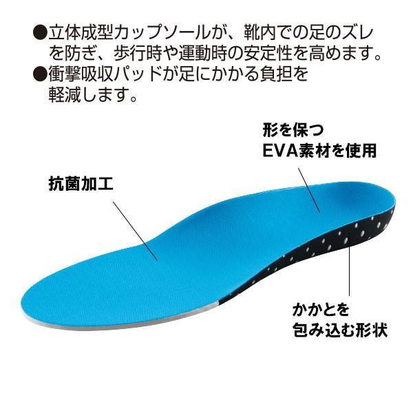 インソール メンズ / スポーツカップ 男性用 C-3001 「2個セット