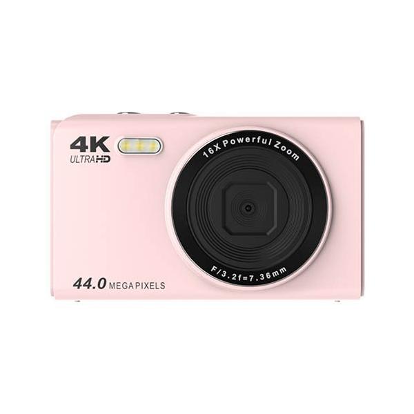 デジタルカメラ 4400万画素 4K録画 32GBカード付 ピンク ( 1セット