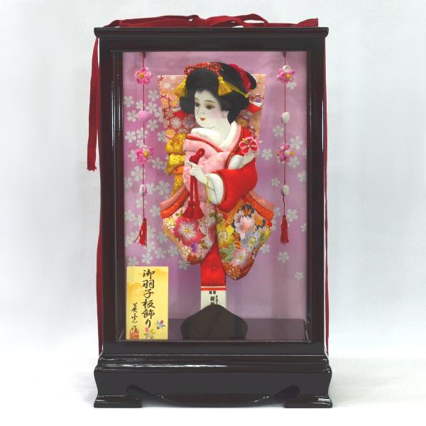 羽子板 お祝い 花梨塗 前開きケース 10号 ケース飾り 正月飾り 初正月