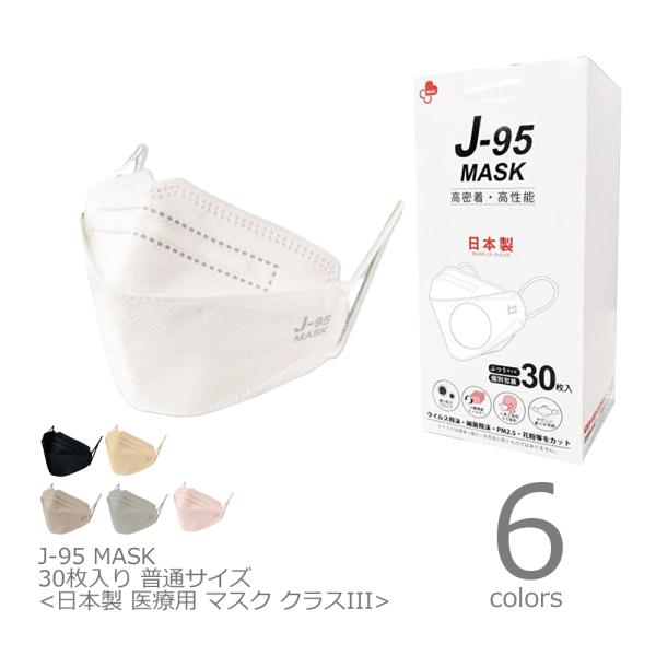 日本製 マスク J-95 MASK クラスIII 不織布 4層フィルター 医療用 個別