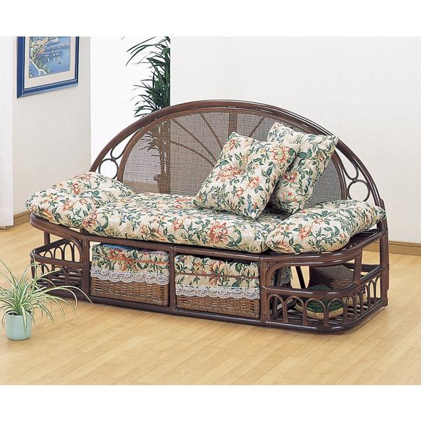 今枝商店 籐カウチソファ ラタンチェア 籐椅子 Y-888 アジアンテイスト