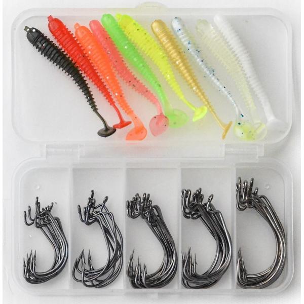 バス釣り引退セット　ワーム、フックやシンカーなど　本当に使える物のみです！！