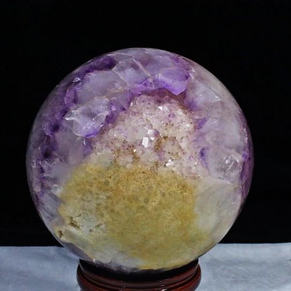 8.6Kg アメジスト笑口 丸玉 200mm 同梱不可 パワーストーン 天然石